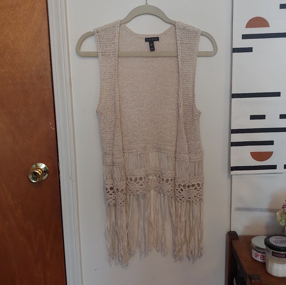 3 for $23 Crochet Fringe Festival Vest - Picture 2 of 4